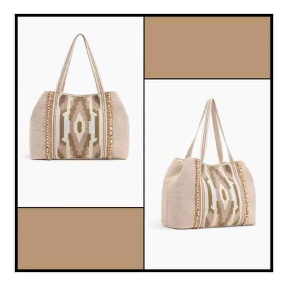 America & Beyond Beaded Weekender Bag - Picture 9 of 10